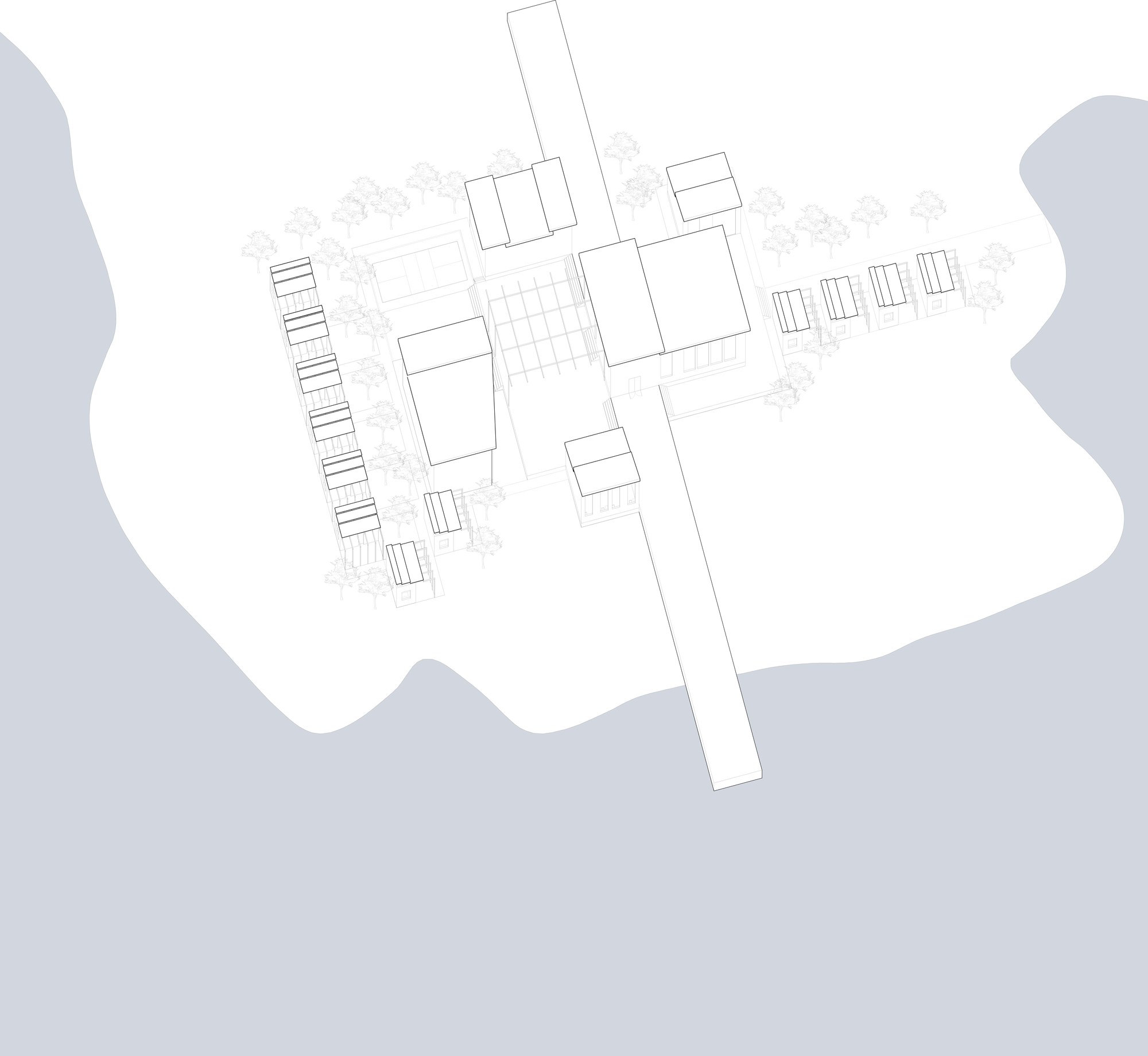 Beaver Lake Artist Retreat sheet — site plan