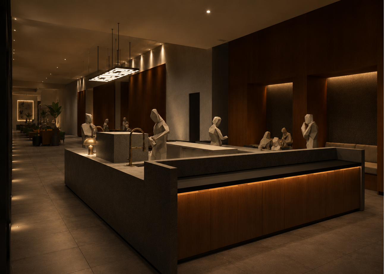 Lighting rendering for the Light in Space interior project